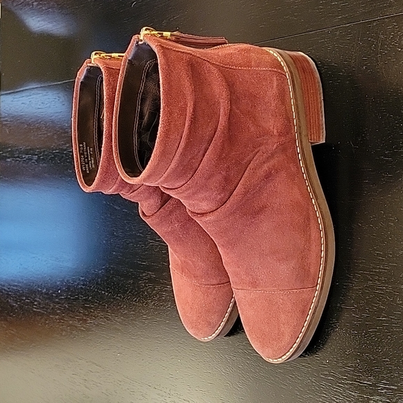 Cole Haan Grand Rinoa Back Zip Suede Booties, Size 7.5 - Picture 2 of 8